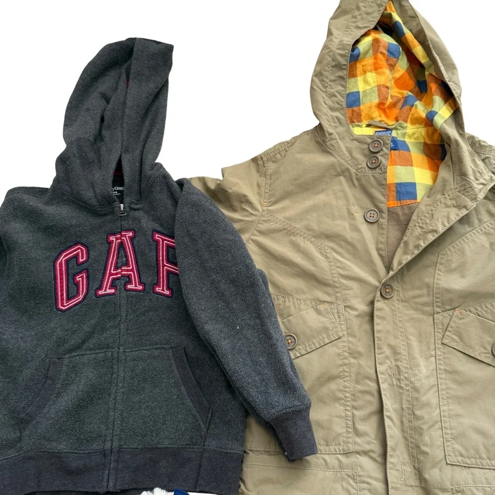 Gap & Genuine Kids 5T Jacket & Fleece Hoodie Set Toddler Boys School Fall
